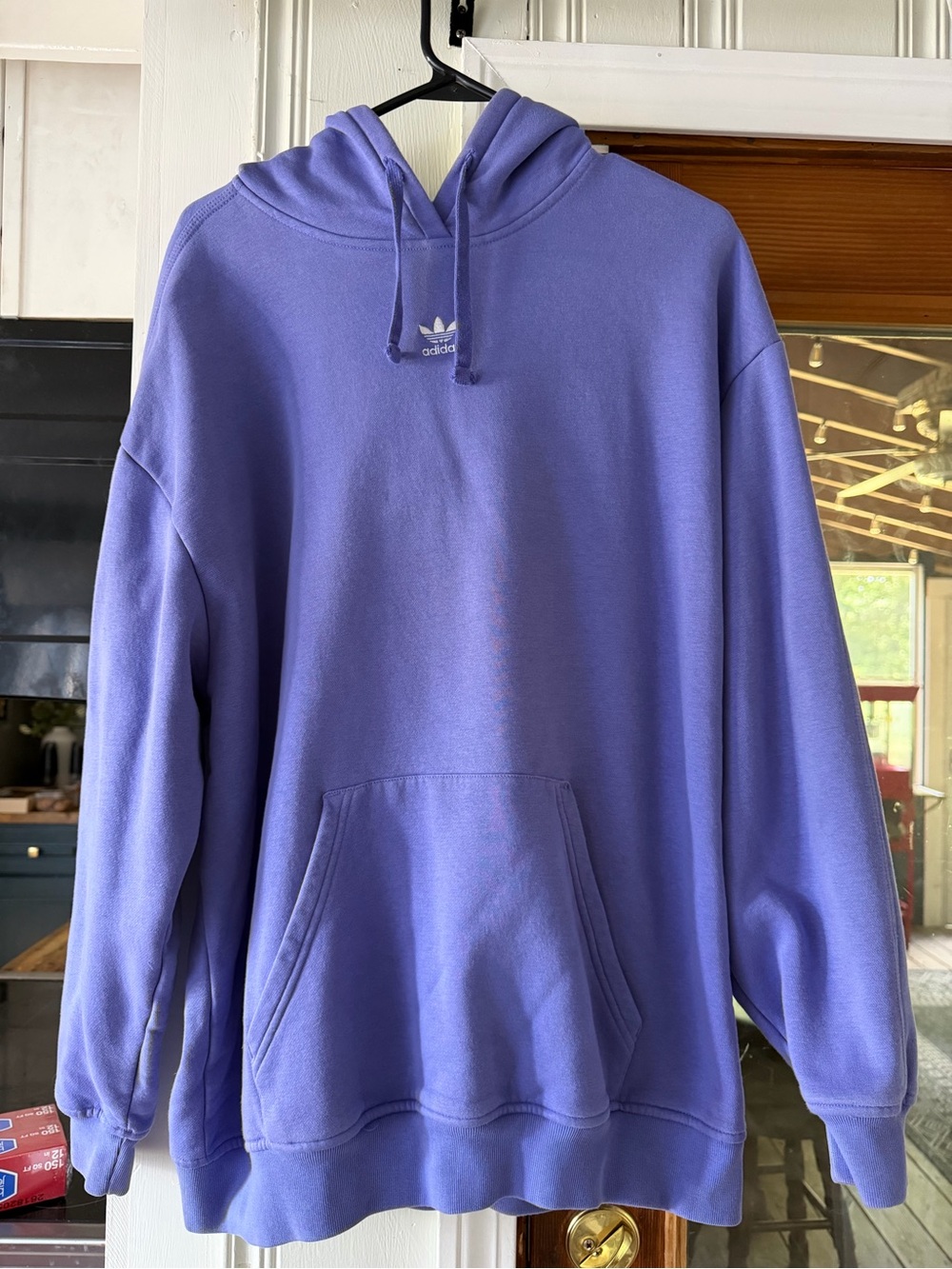 adidas Lavender Trefoil Crewneck Hoodie - Men's Pullover